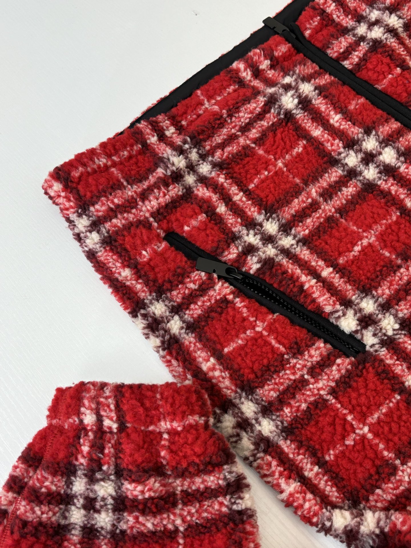 Superior Burberry Check Wool Cashmere Blend Replica Fleece - Image 8