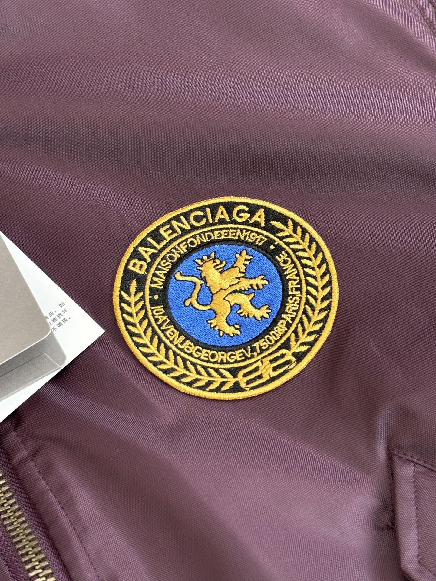 Finest Balenciaga Logo-Patch Replica Bomber Jacket - Image 5