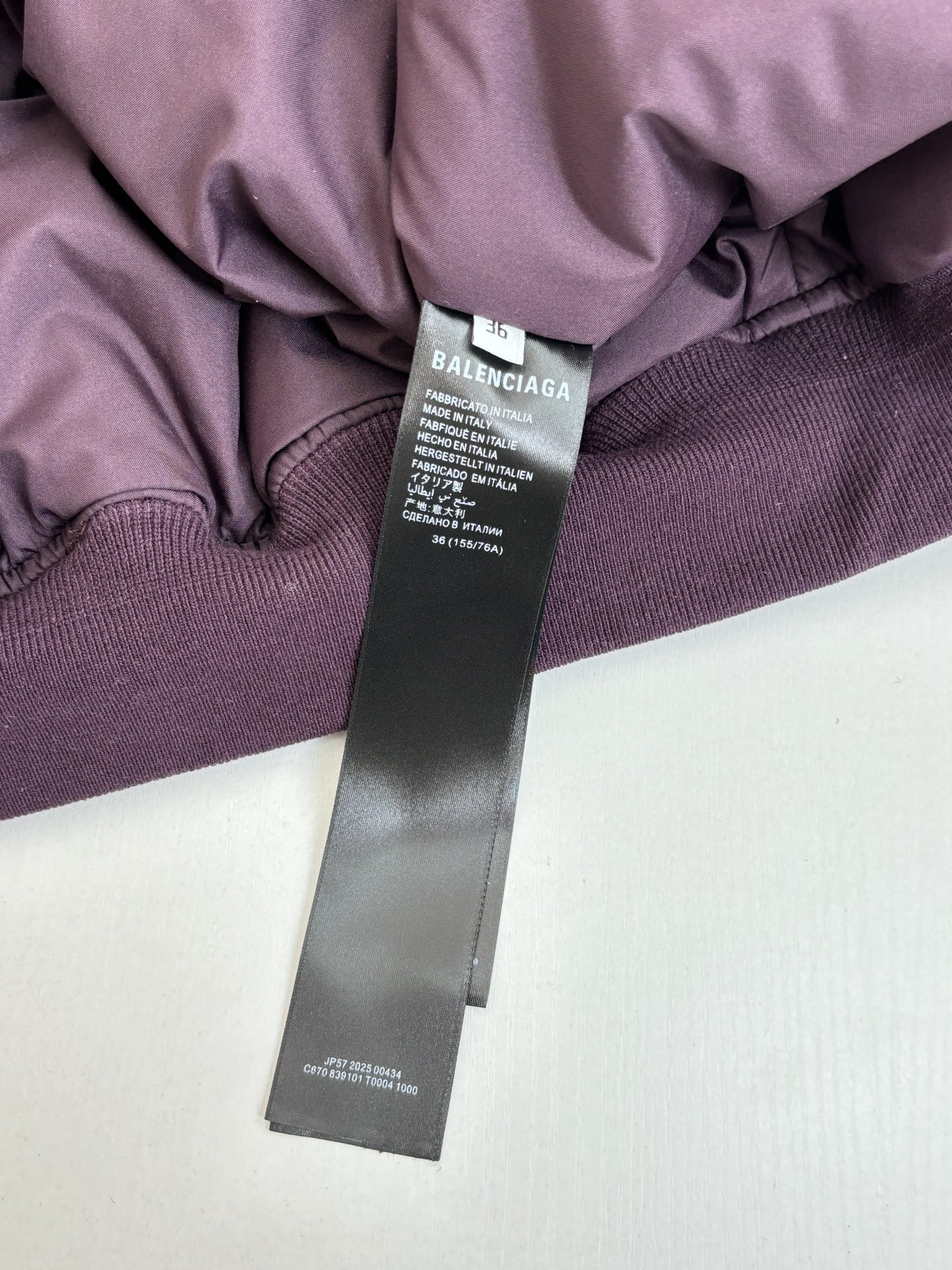 Finest Balenciaga Logo-Patch Replica Bomber Jacket - Image 11