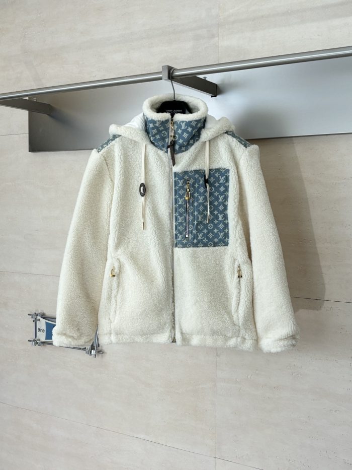 Copy Louis Vuitton Monogram Accent Replica Fleece Jacket
