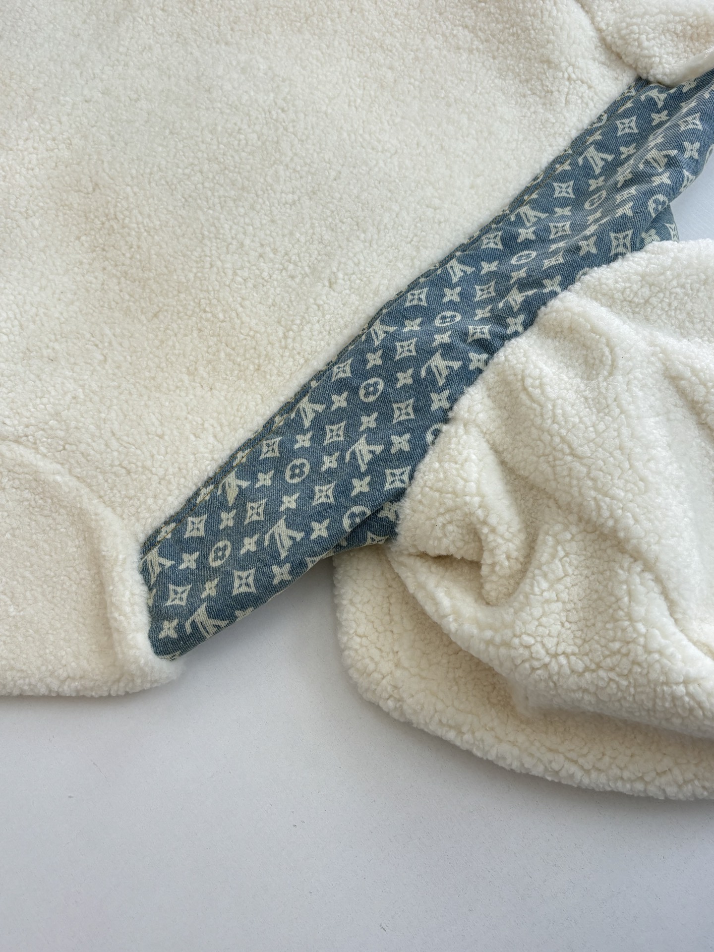 Copy Louis Vuitton Monogram Accent Replica Fleece Jacket - Image 12