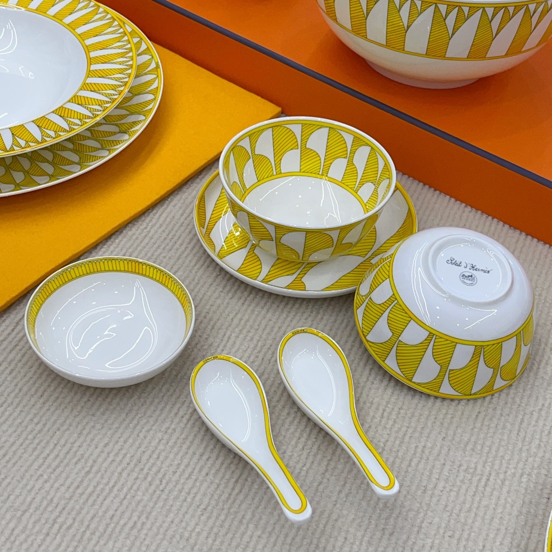 Elite Hermes Soleil d'Hermès Porcelain Replica Dinnerware Set - Image 8