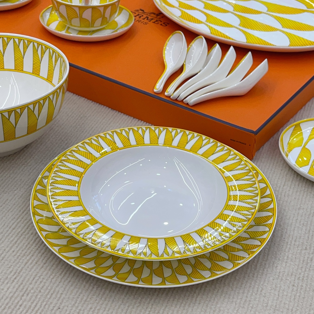 Elite Hermes Soleil d'Hermès Porcelain Replica Dinnerware Set - Image 9