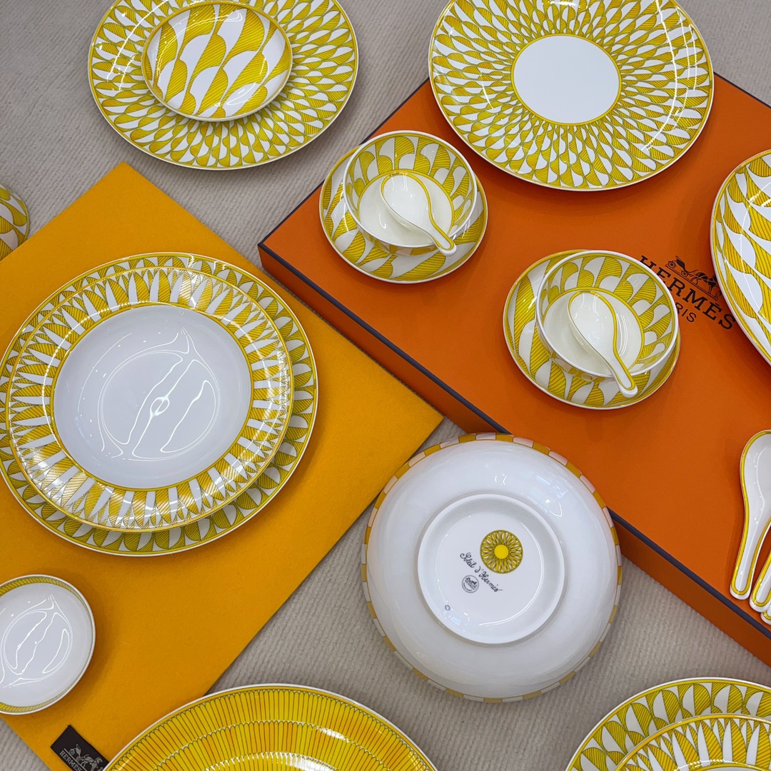 Elite Hermes Soleil d'Hermès Porcelain Replica Dinnerware Set - Image 2