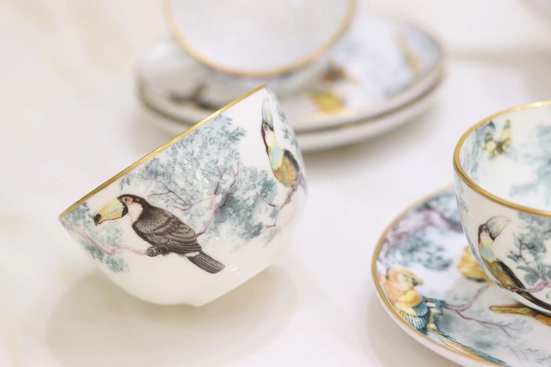 Elite Hermes Carnets d'Équateur Porcelain Replica Tea Set - Image 7