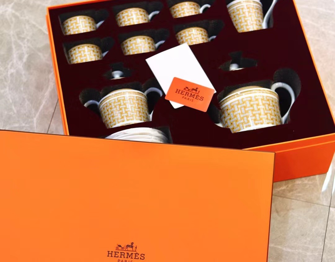 Finest Hermes Mosaique au 24 Porcelain Replica Tea Set - Image 9