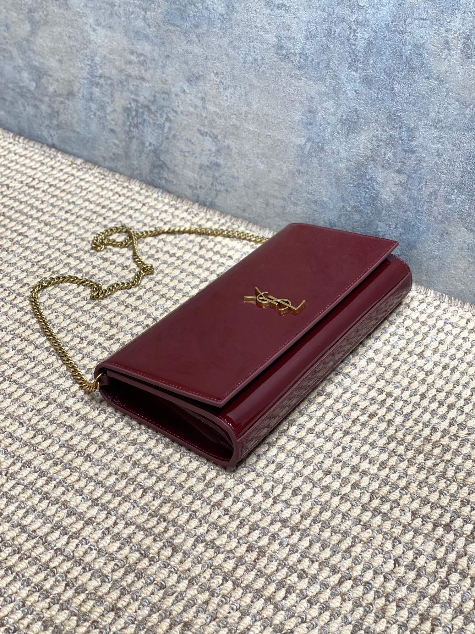 Lux Yves Saint Laurent Kate Replica Clutch In Patent Leather - Image 4