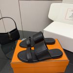 Mirror Quality Hermes Mona Replica Sandal - Black