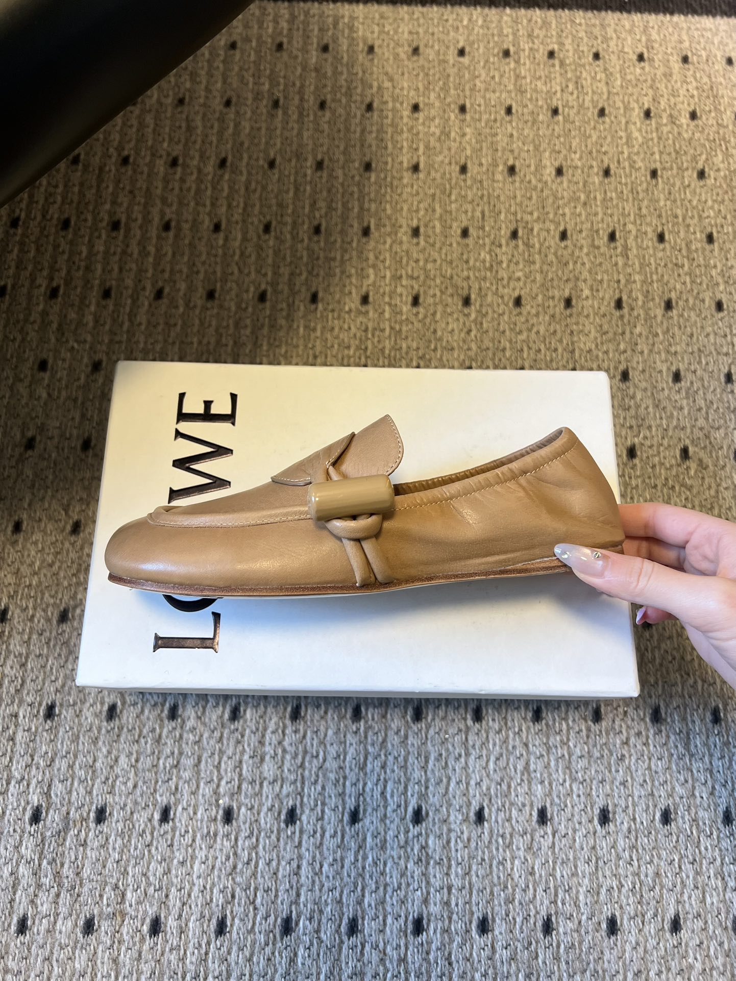 Elite Loewe Toggle Replica Loafer In Shiny Smooth Calfskin - Image 5