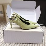 Copy YSL Anne-Marie Replica Slingback Pumps In Smooth Leather