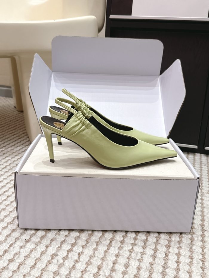 Copy YSL Anne-Marie Replica Slingback Pumps In Smooth Leather