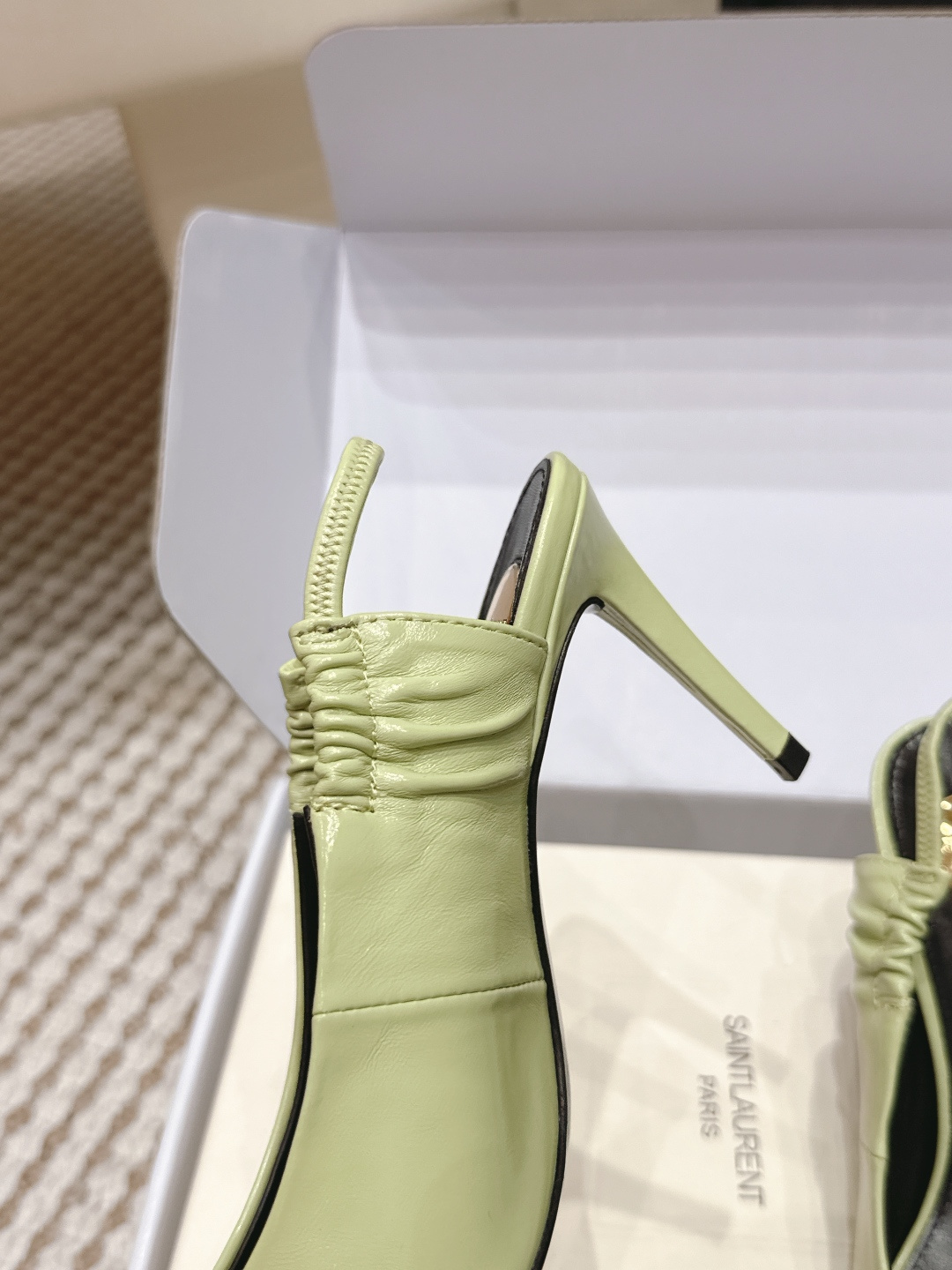 Copy YSL Anne-Marie Replica Slingback Pumps In Smooth Leather - Image 7