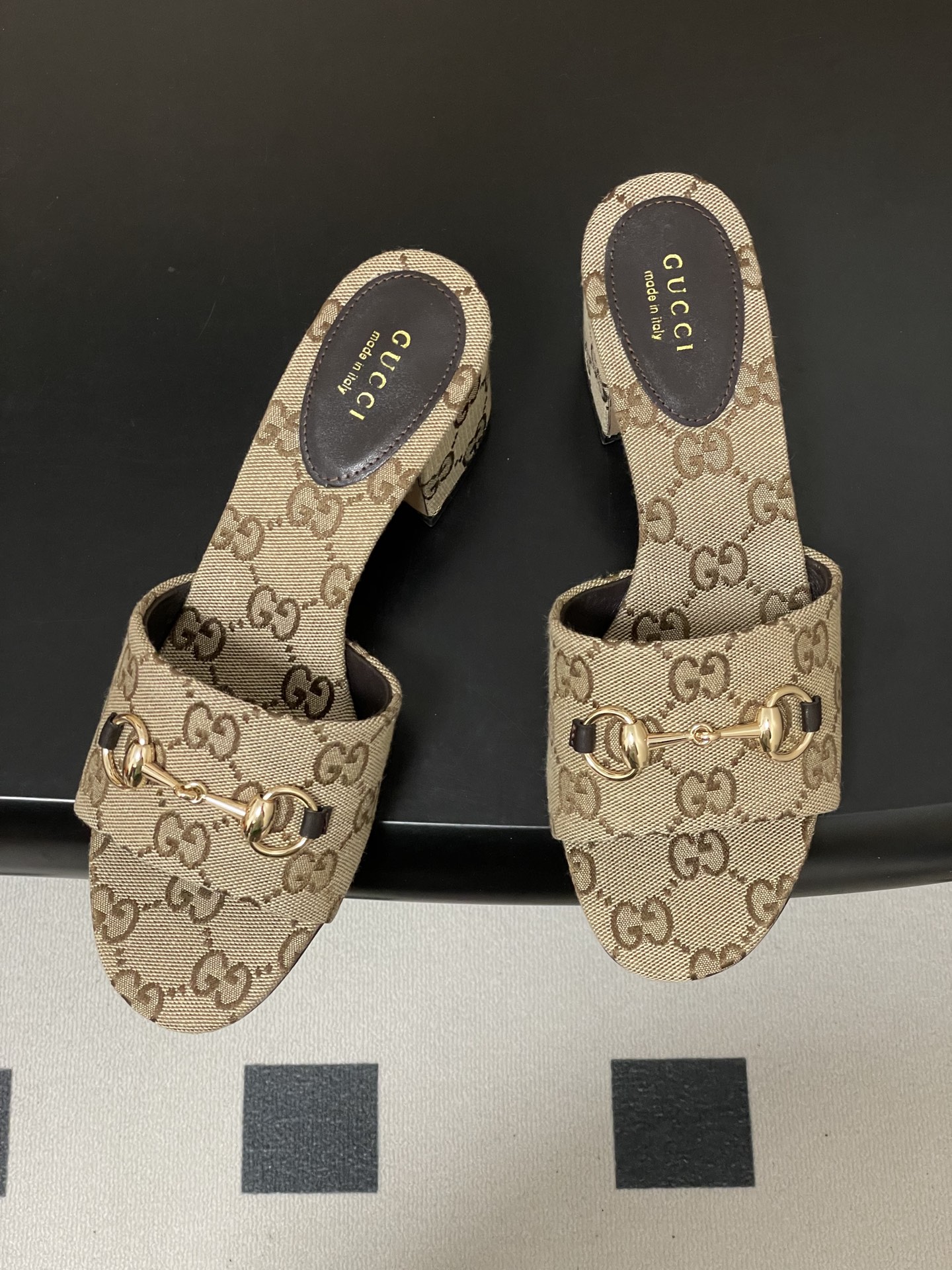 Supreme Gucci Replica Slide Sandal With Horsebit - Image 4