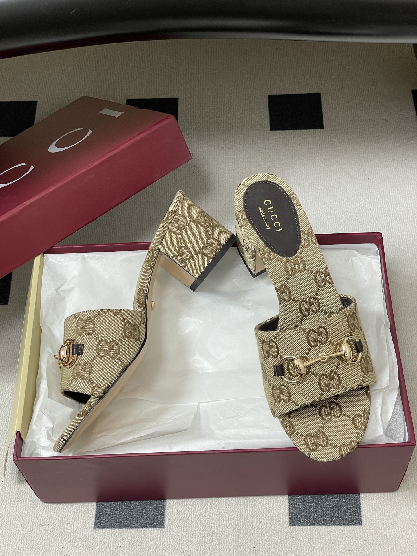 Supreme Gucci Replica Slide Sandal With Horsebit - Image 6