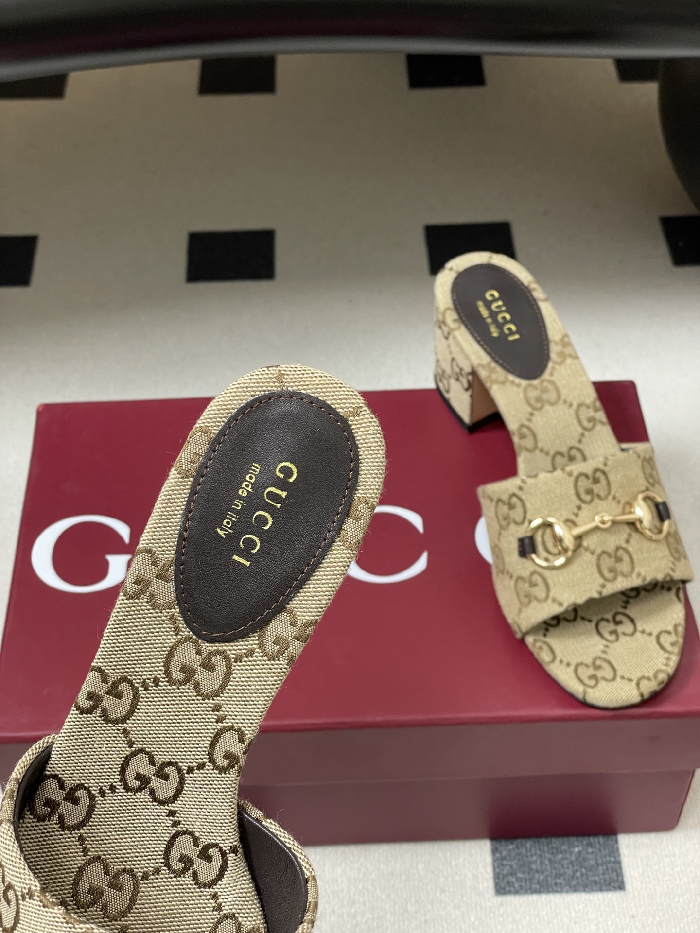 Supreme Gucci Replica Slide Sandal With Horsebit - Image 8