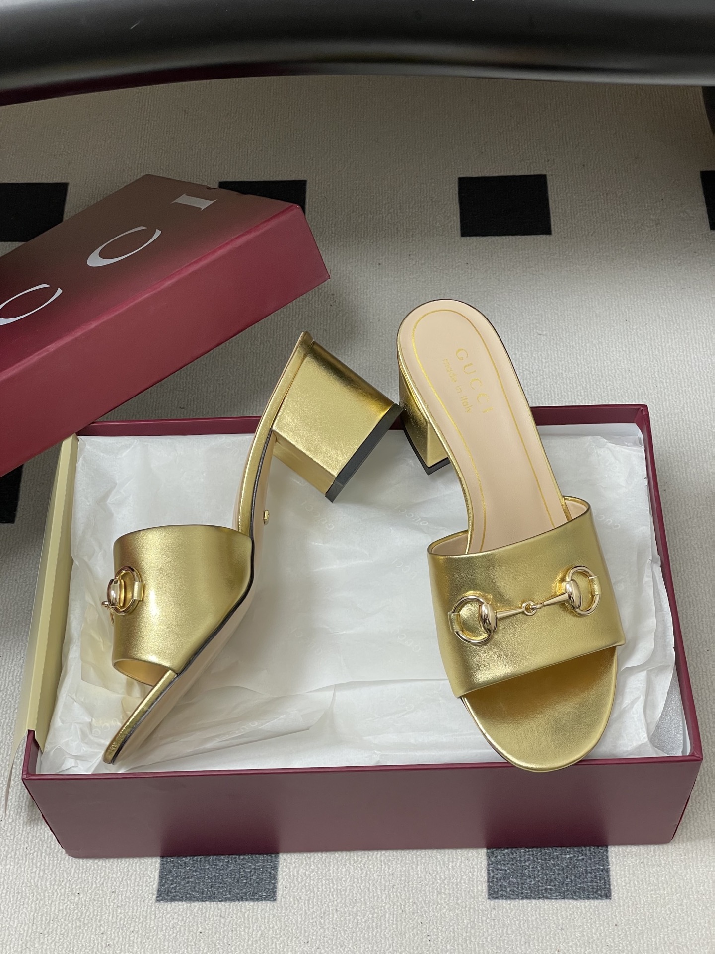 Luxury Replica Gucci Slide Sandal With Horsebit - Image 6
