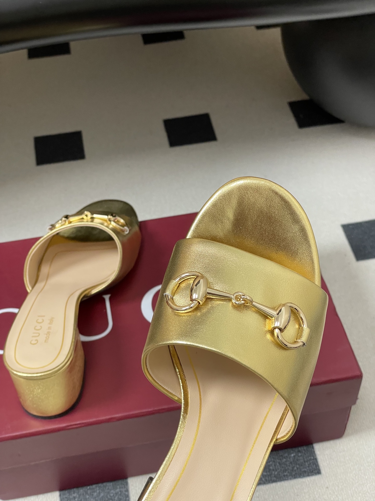 Luxury Replica Gucci Slide Sandal With Horsebit - Image 7