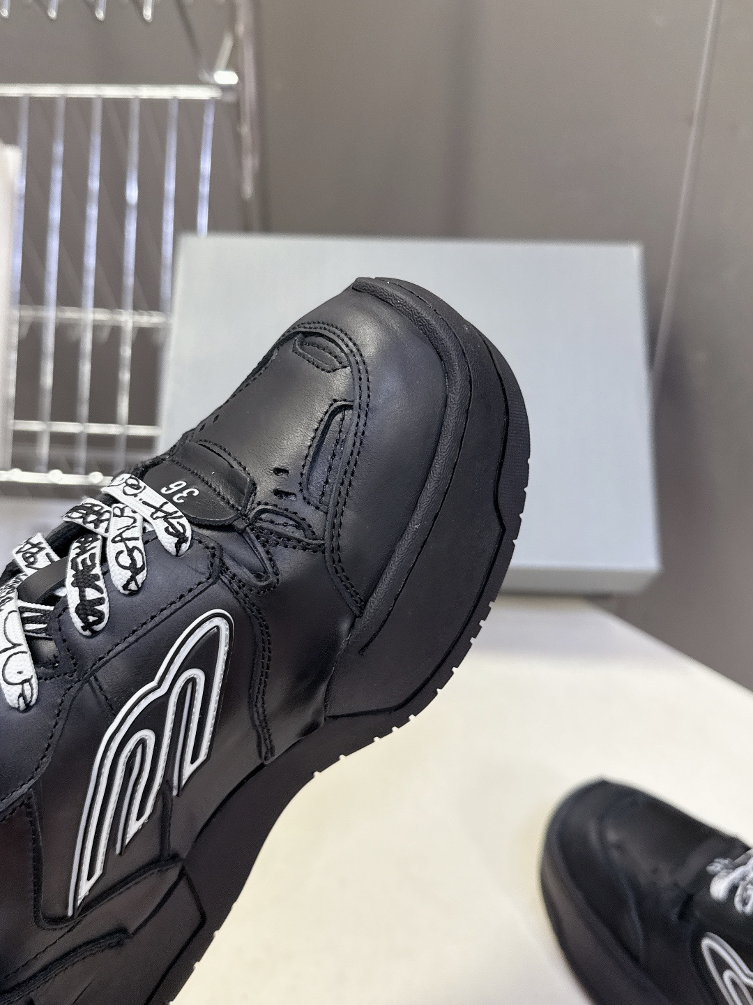 Exclusive Balenciaga Hamptons Platform Replica Sneaker - Image 7