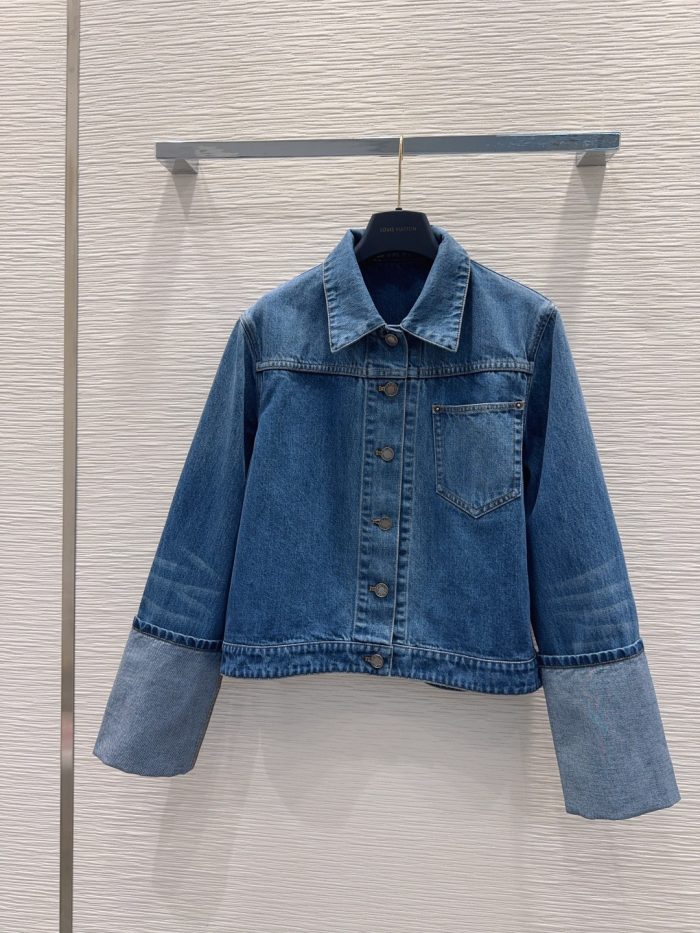 Supreme Louis Vuitton XL Cuff Denim Replica Jacket