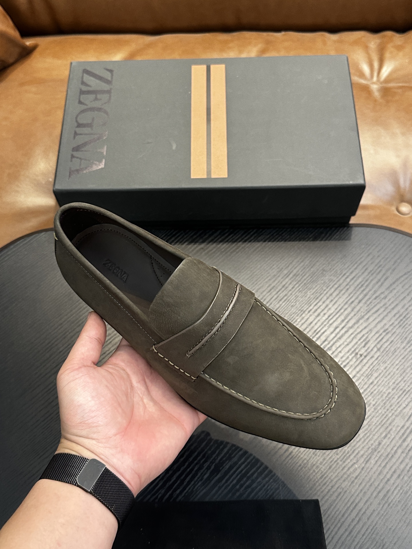 Exclusive Zegna Secondskin Replica Mocassin Loafer - Image 4
