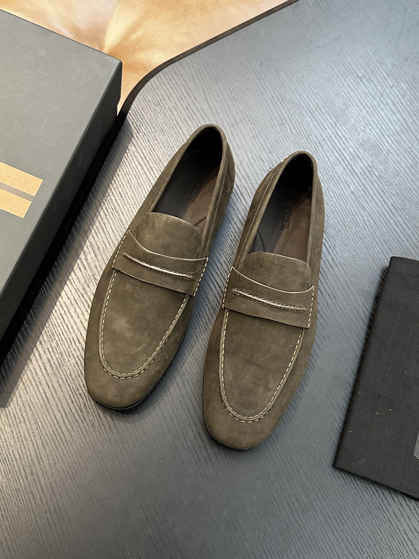Exclusive Zegna Secondskin Replica Mocassin Loafer