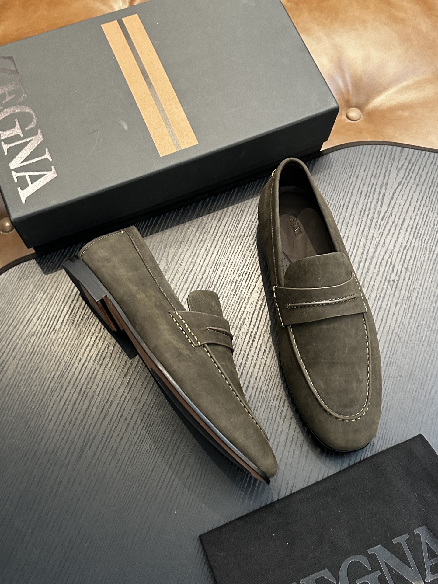 Exclusive Zegna Secondskin Replica Mocassin Loafer - Image 2