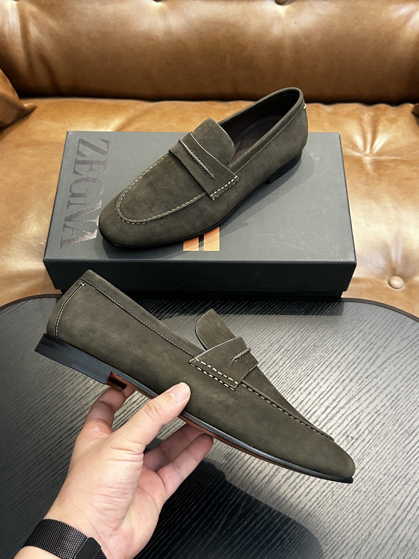 Exclusive Zegna Secondskin Replica Mocassin Loafer - Image 3