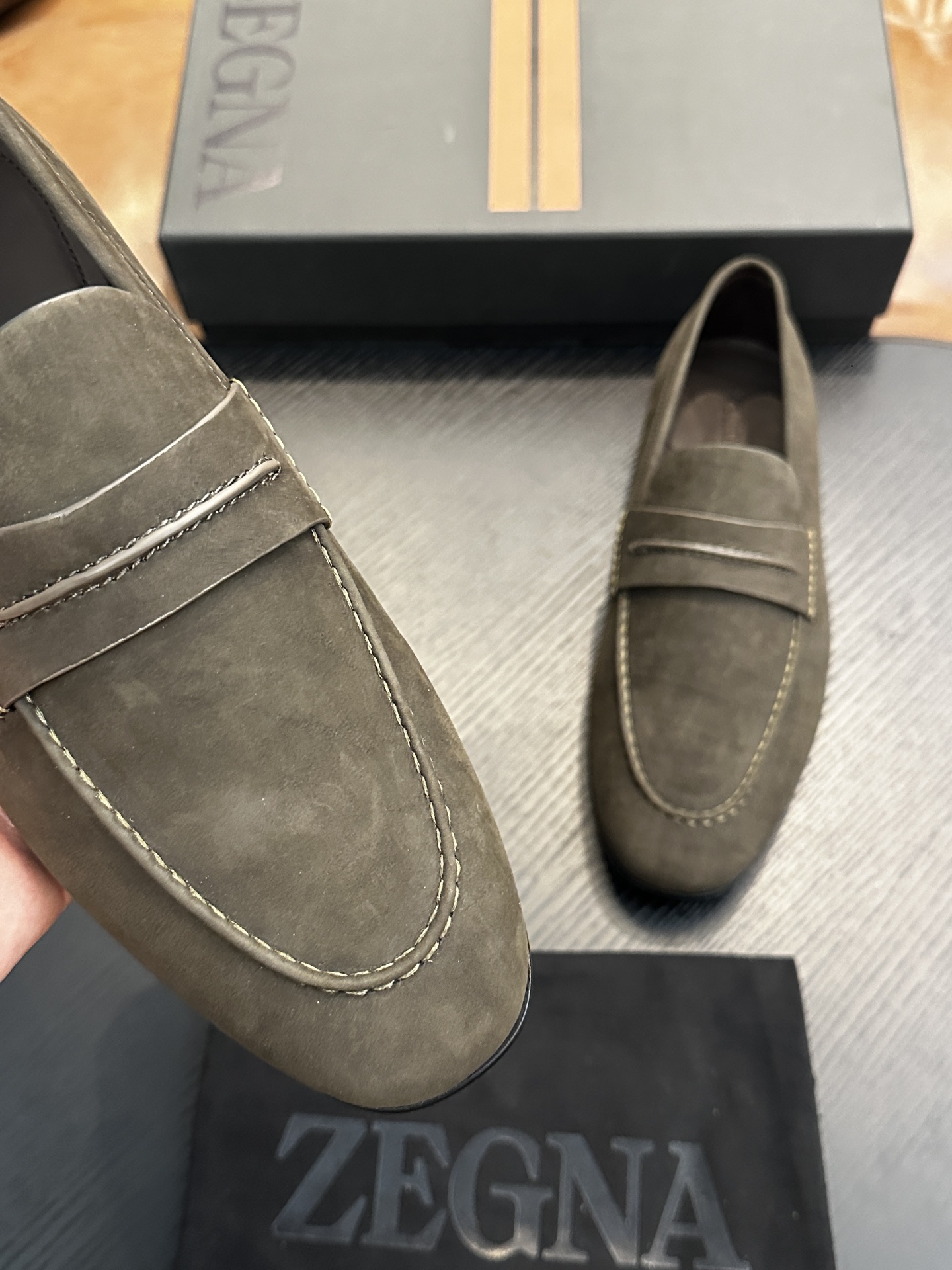 Exclusive Zegna Secondskin Replica Mocassin Loafer - Image 6