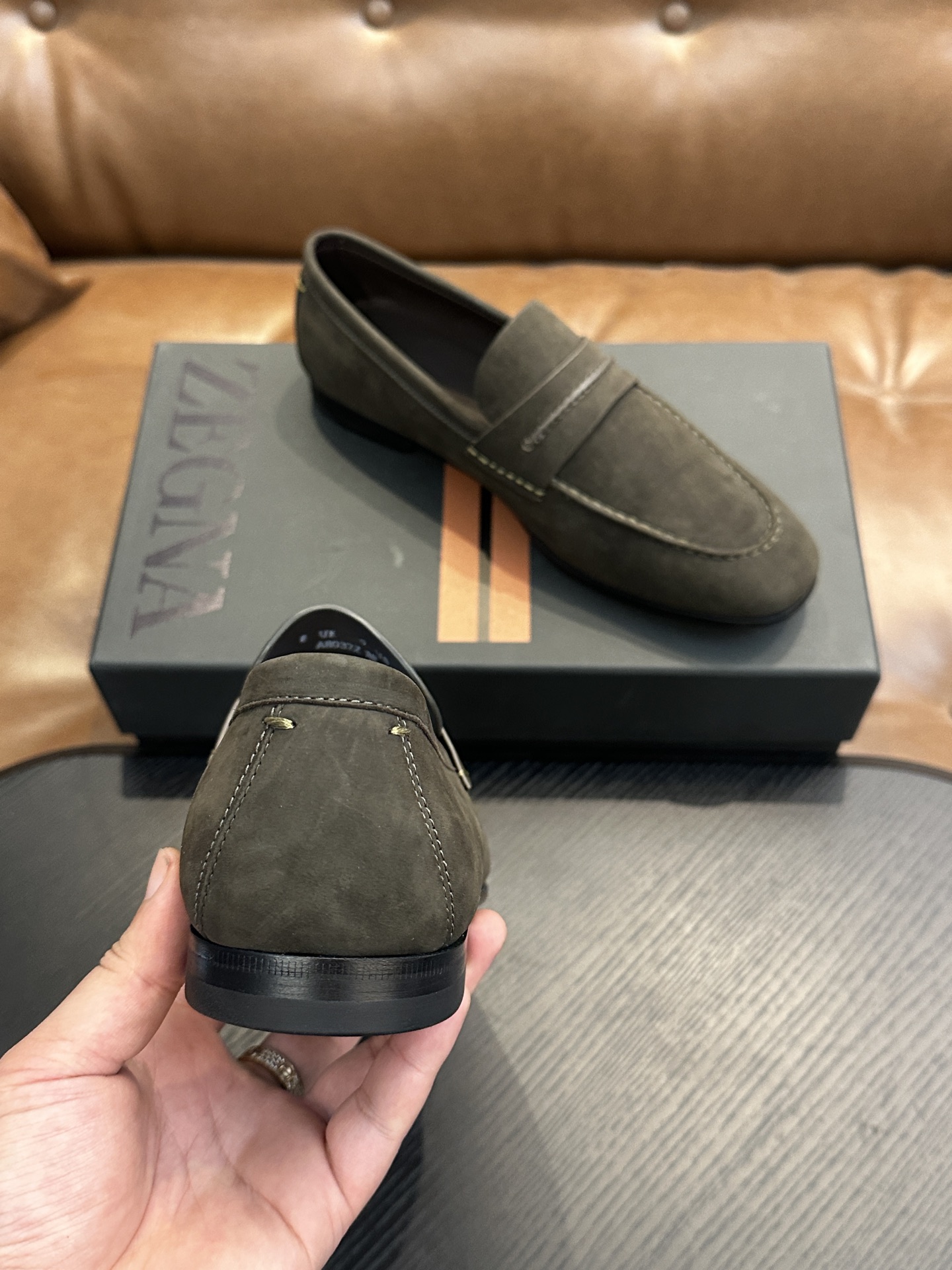 Exclusive Zegna Secondskin Replica Mocassin Loafer - Image 8