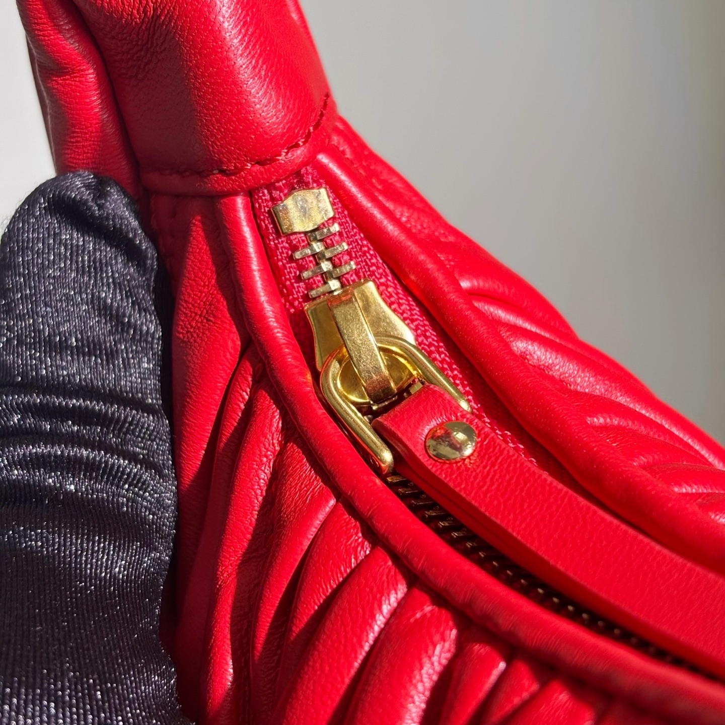 Elite Miu Miu Wander Matelasse Nappa Leather Replica Hobo Bag - Image 8