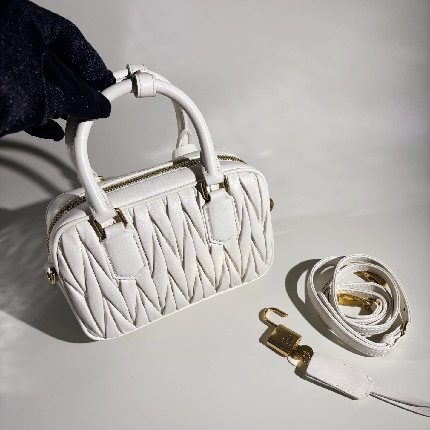 Finest Miu Miu Arcadie Matelasse Nappa Leather Replica Bag - Image 2