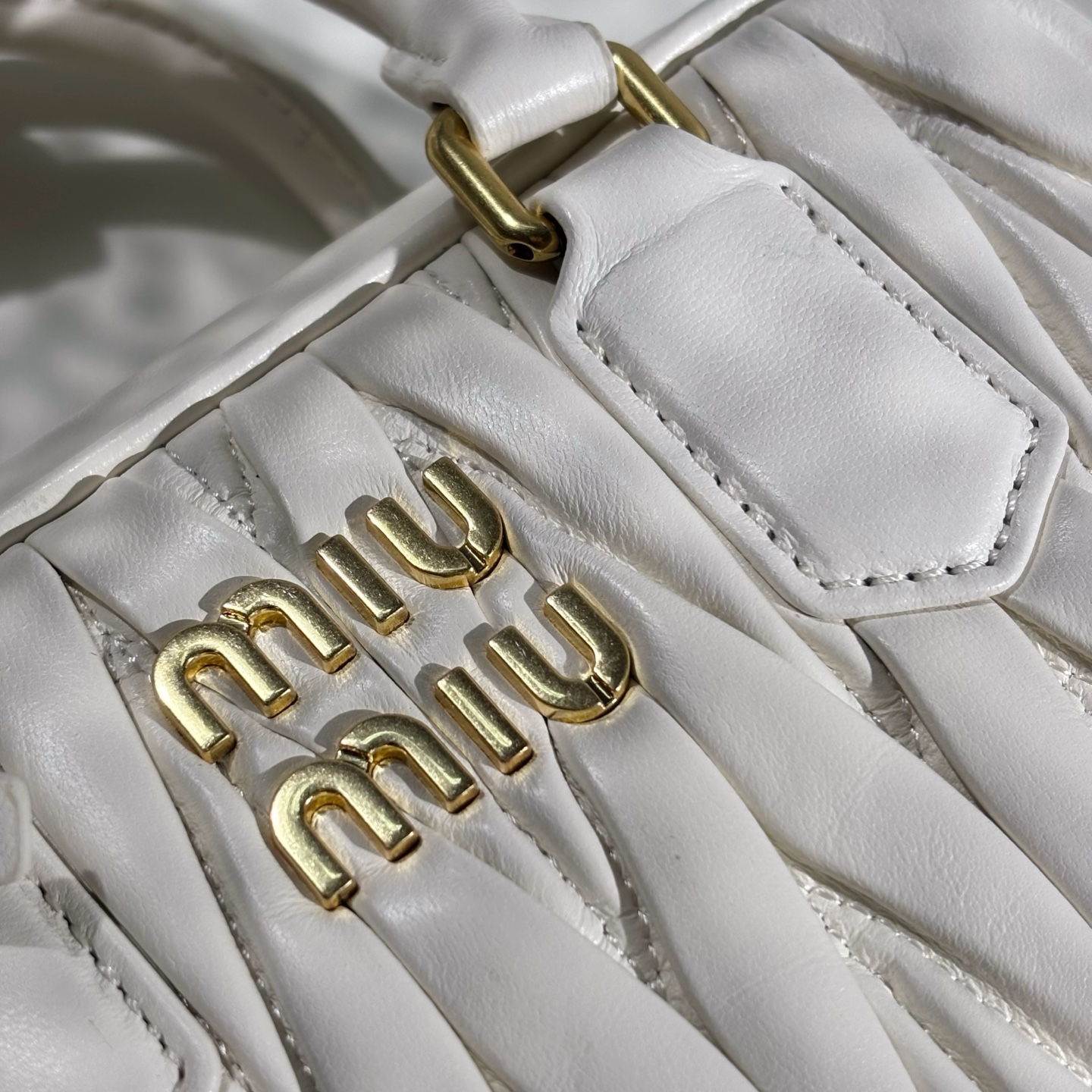 Finest Miu Miu Arcadie Matelasse Nappa Leather Replica Bag - Image 5