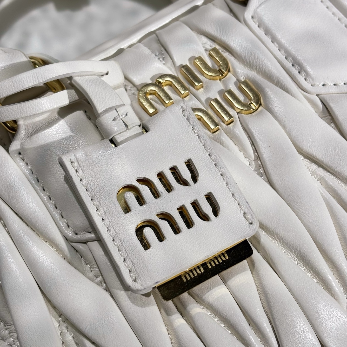 Finest Miu Miu Arcadie Matelasse Nappa Leather Replica Bag - Image 7