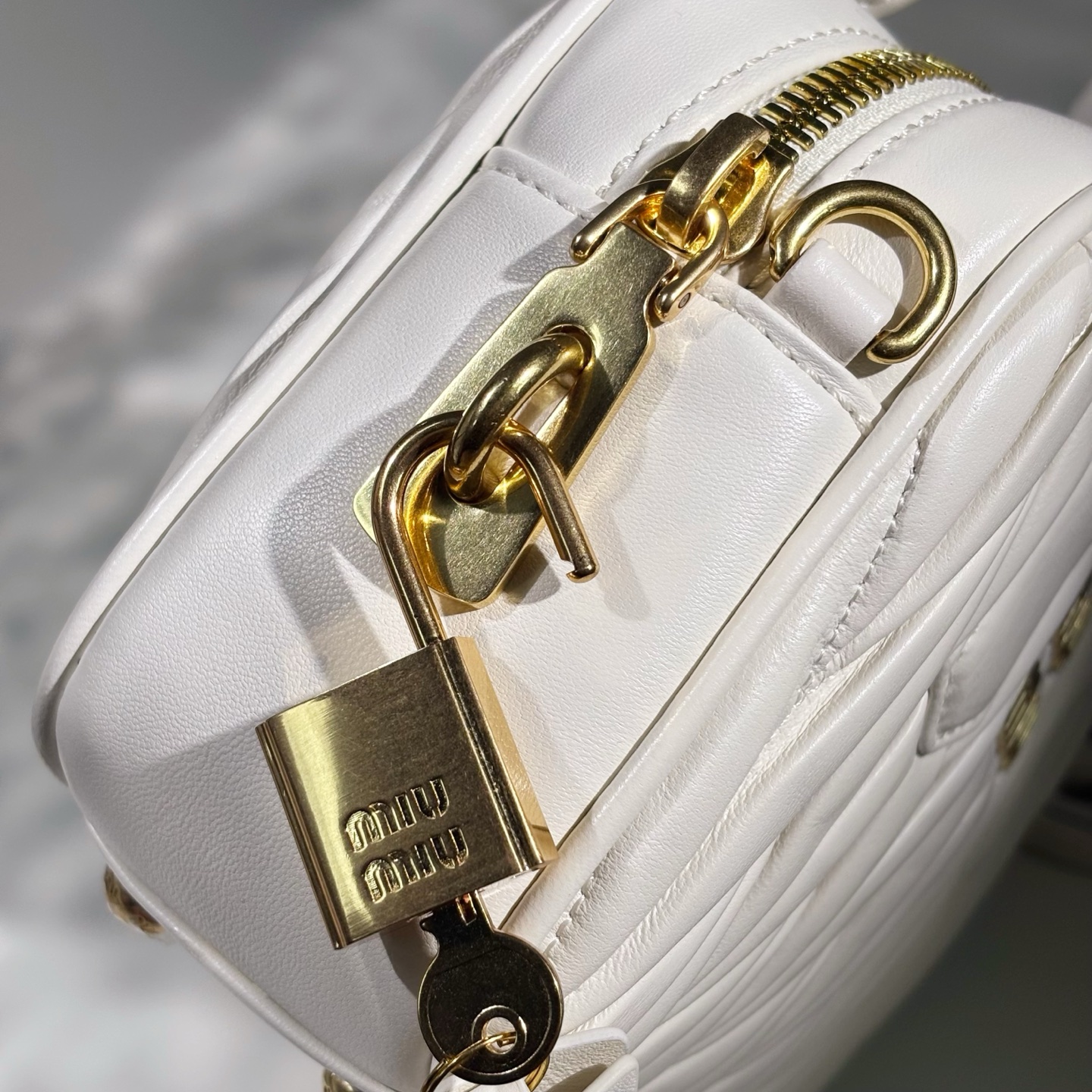 Finest Miu Miu Arcadie Matelasse Nappa Leather Replica Bag - Image 4