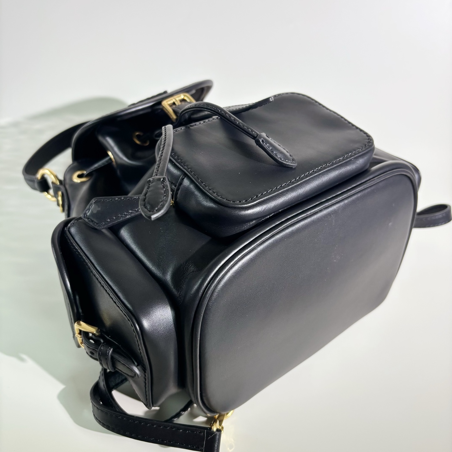 Mirror Quality Miu Miu Leather Replica Backpack - Image 4