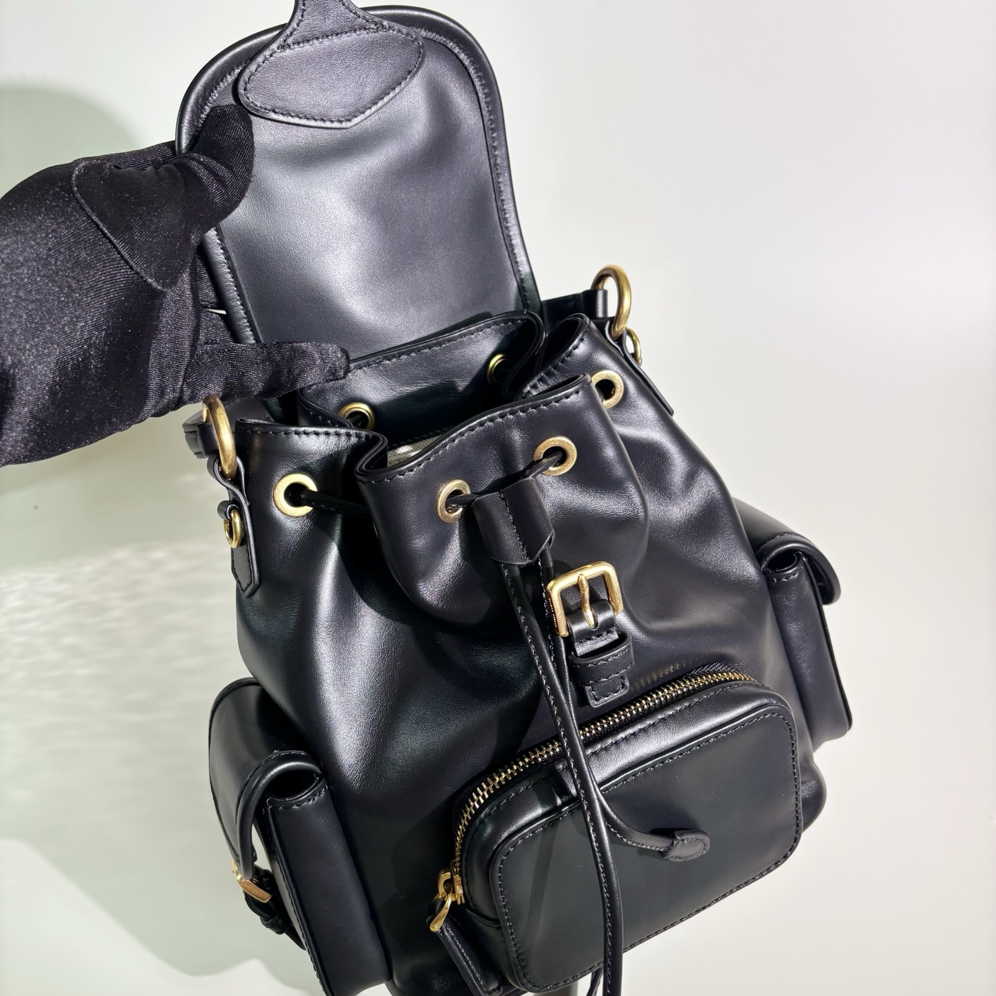 Mirror Quality Miu Miu Leather Replica Backpack - Image 7
