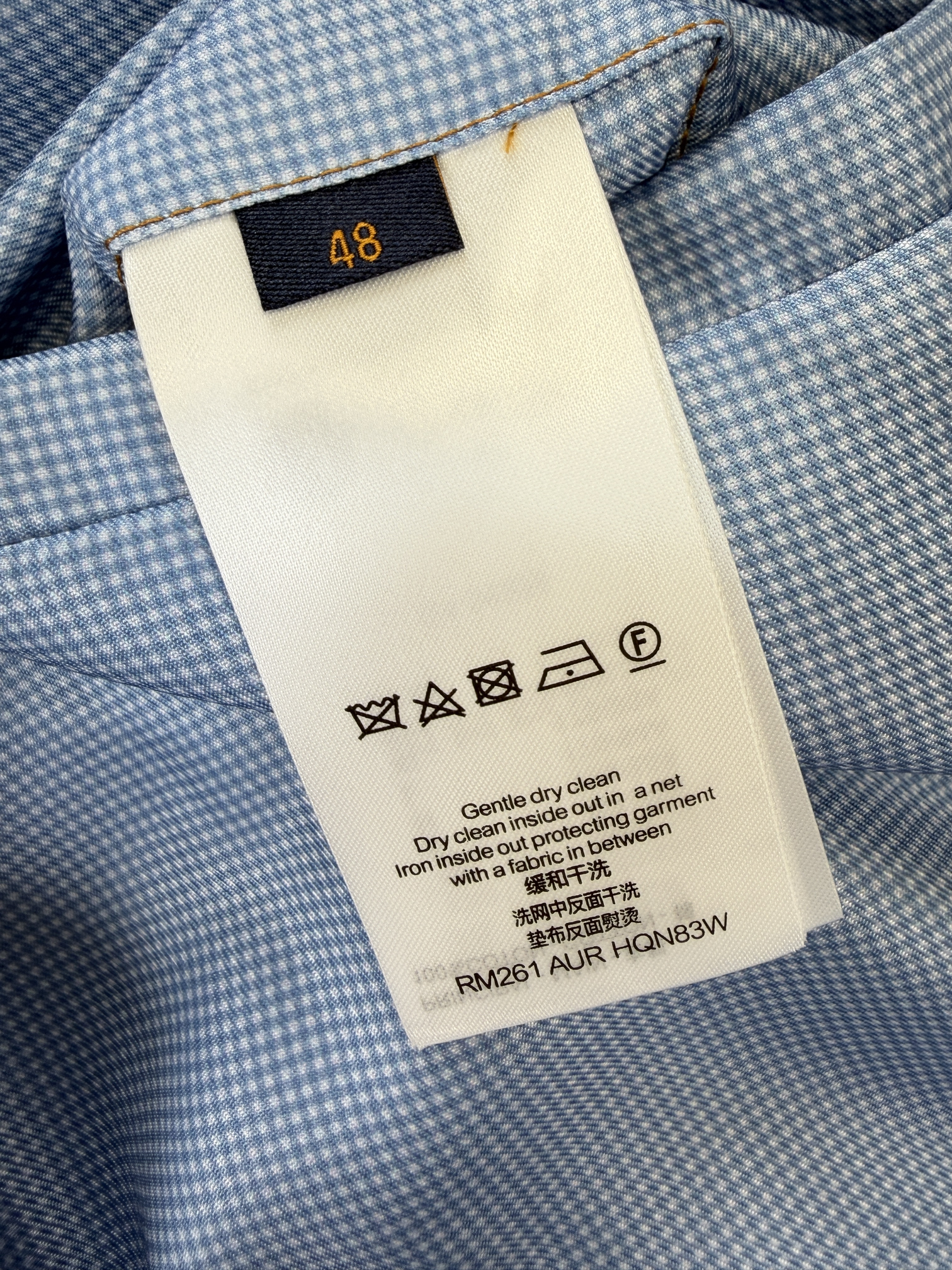 Luxury Replica Louis Vuitton Embroidered Signature Denim Workwear Blouson - Image 8