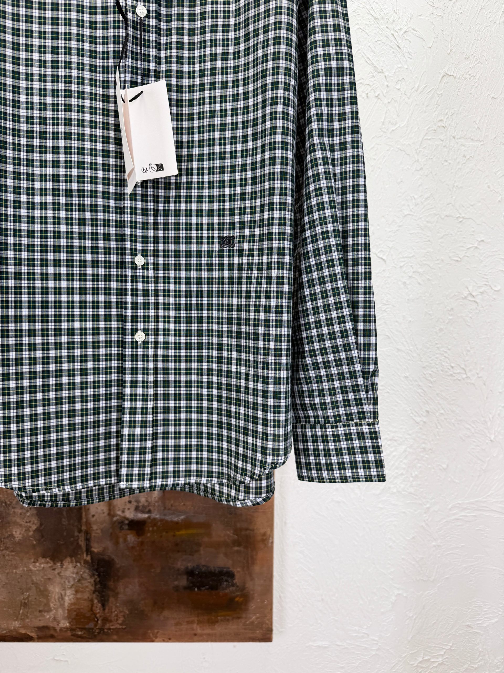 Exclusive Celine Replica Shirt In Tartan Cotton Cloth - Image 4