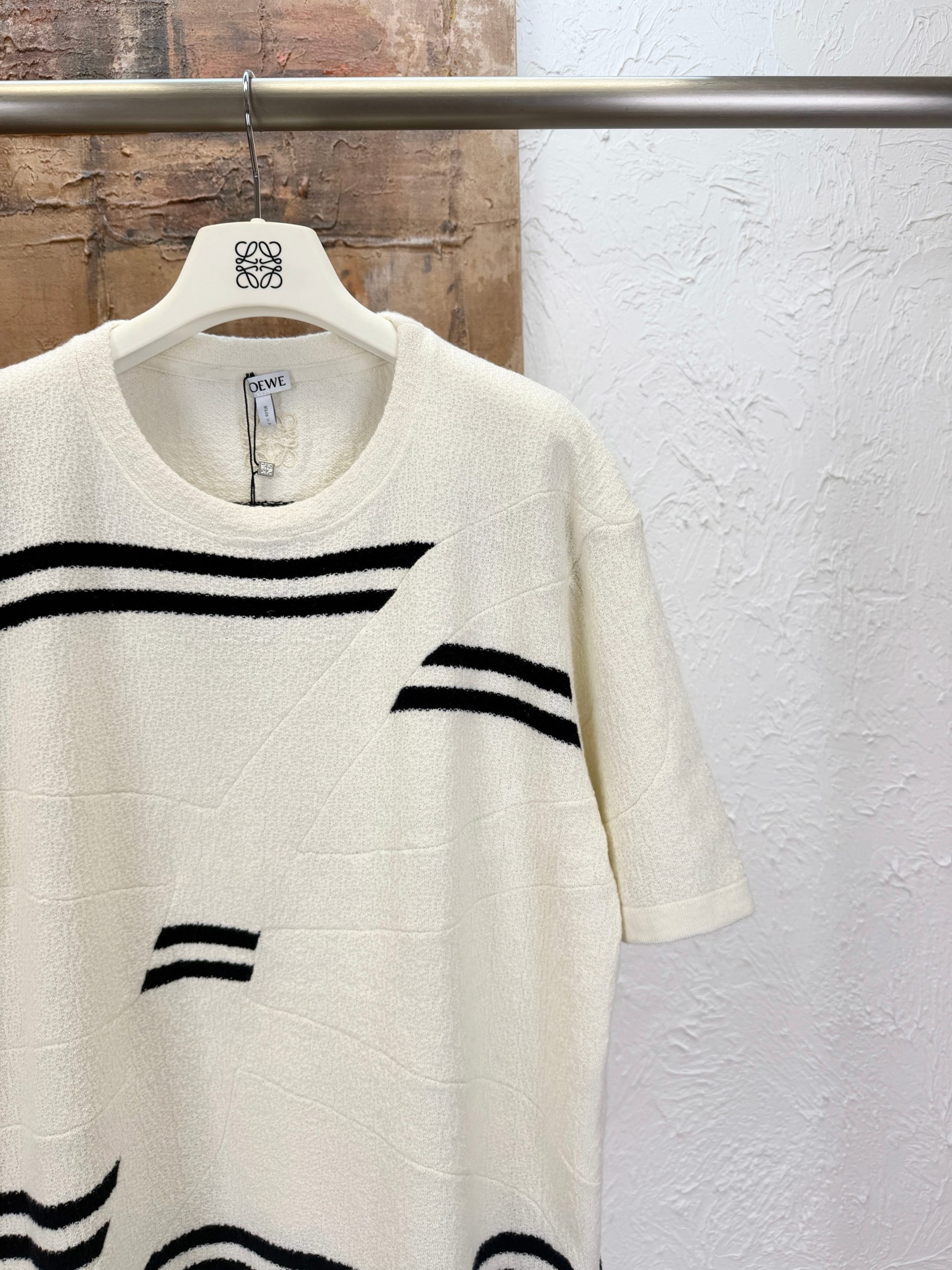 Superior Loewe Oversized Fit Replica T-shirt in Wool - Image 3