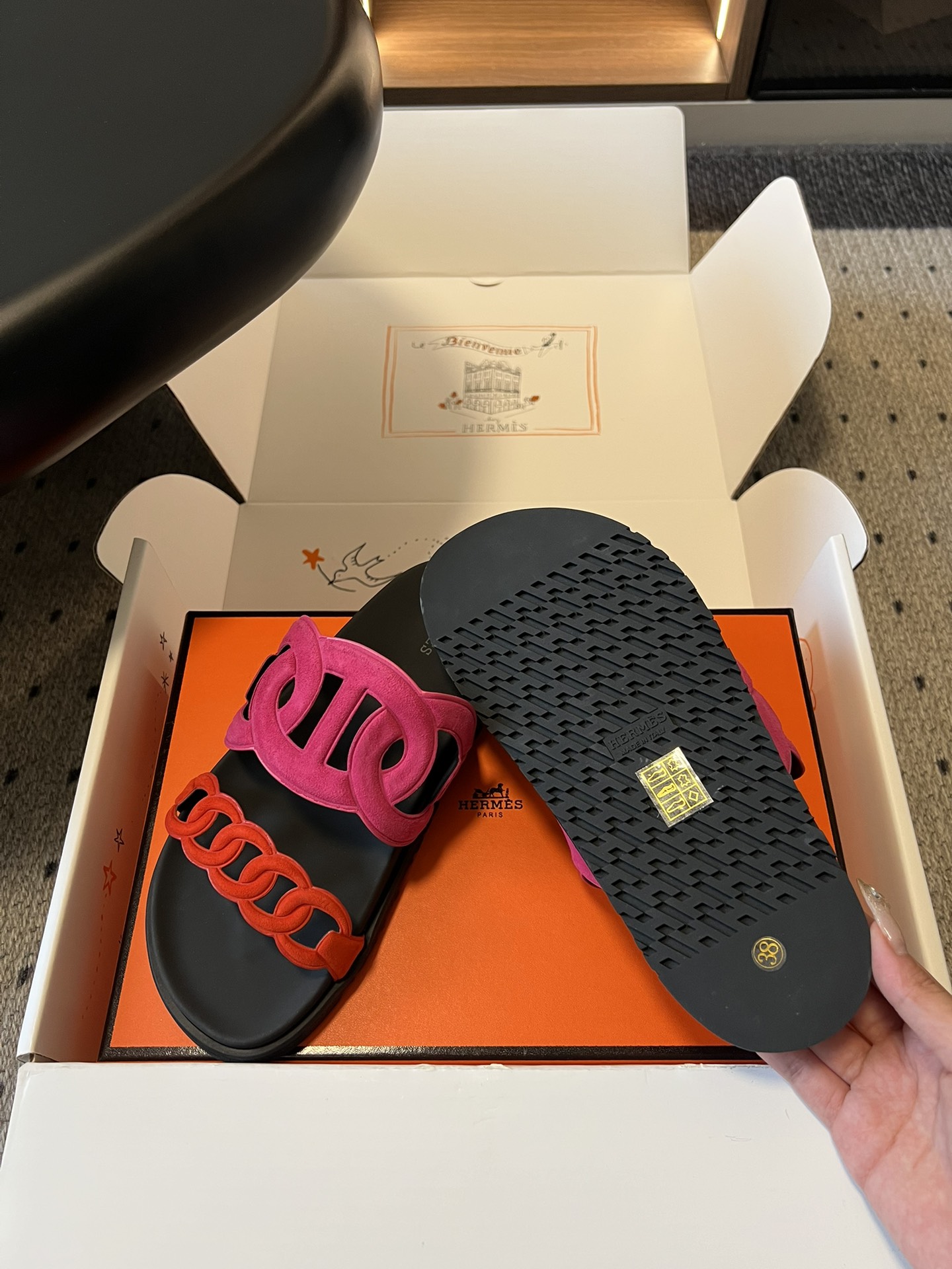 Supreme Hermes Extra Replica Sandal - Image 9