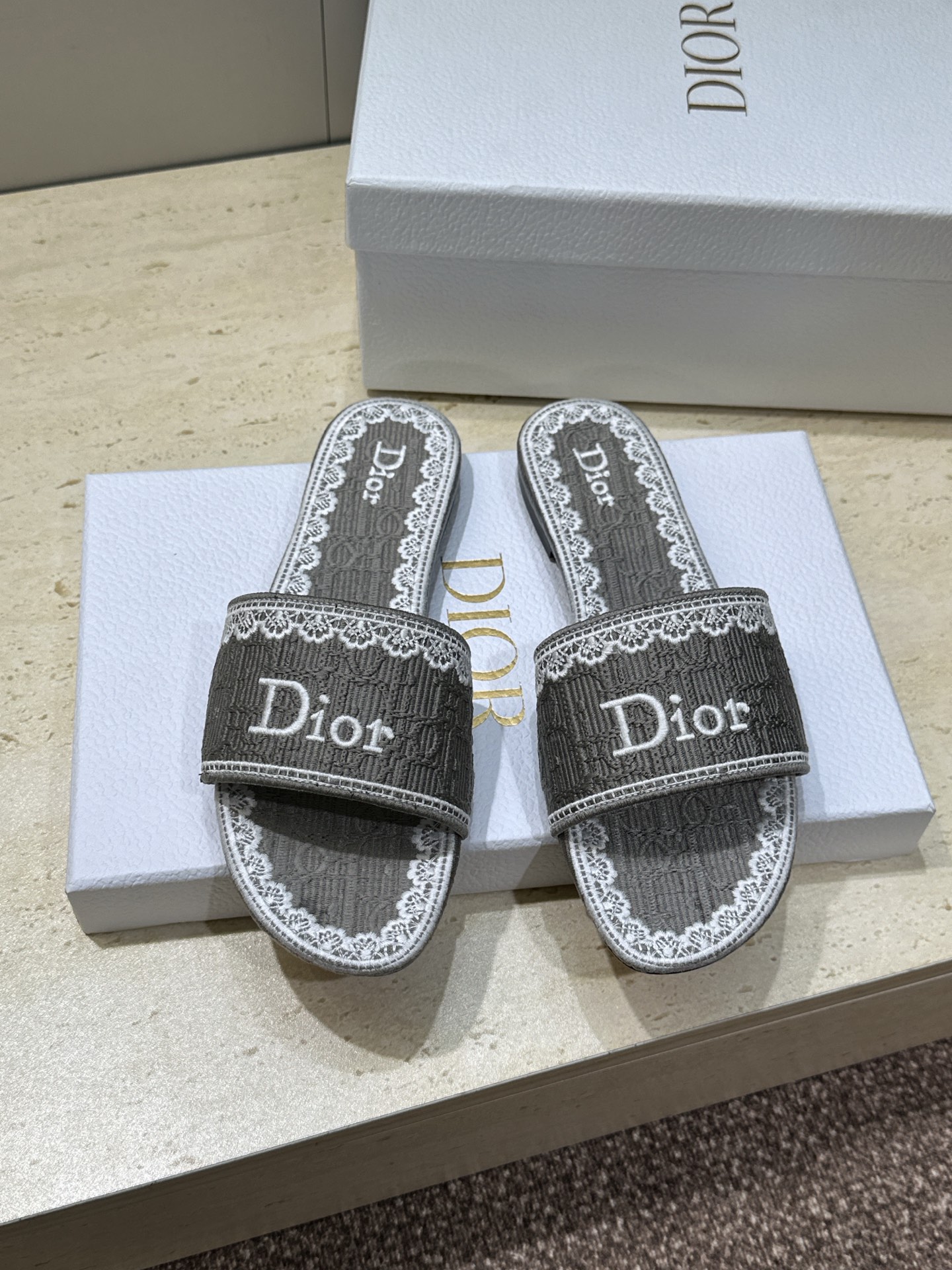 Exclusive Christian Dior Dentelle Replica Slide - Image 2