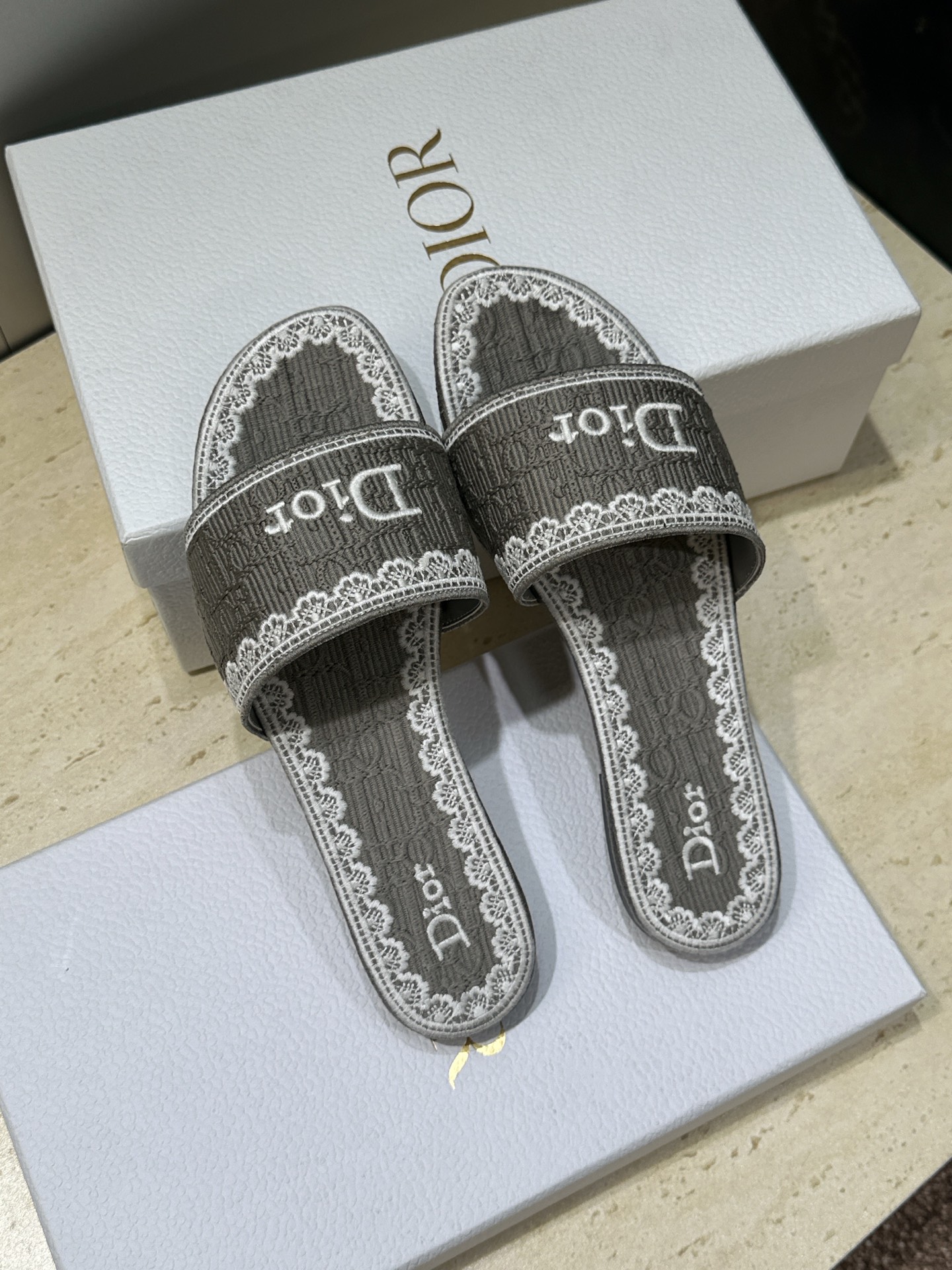 Exclusive Christian Dior Dentelle Replica Slide - Image 6