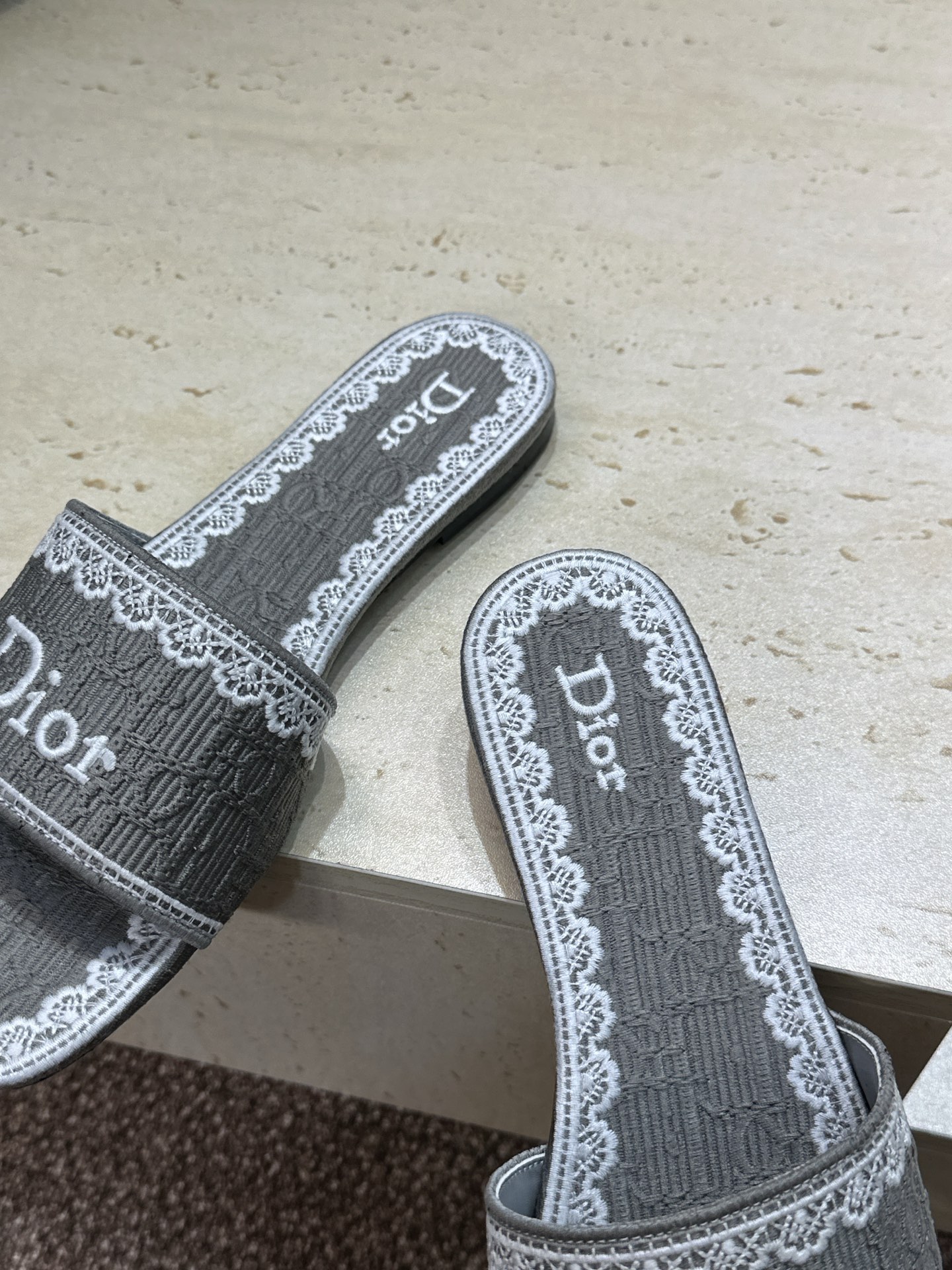 Exclusive Christian Dior Dentelle Replica Slide - Image 7