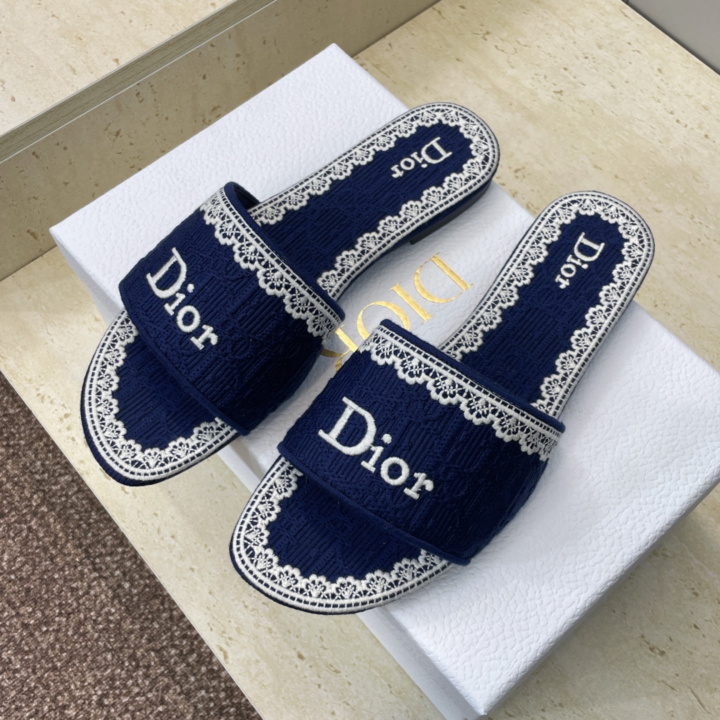 Finest Christian Dior Dentelle Replica Slide - Image 4
