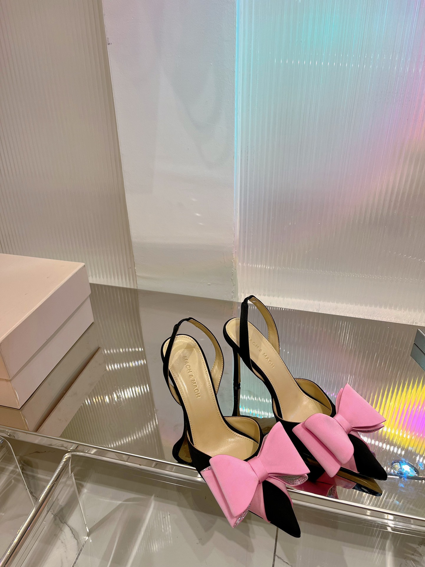 Supreme Mach Mach Le Cadeau Satin Replica Slingbacks - Image 2