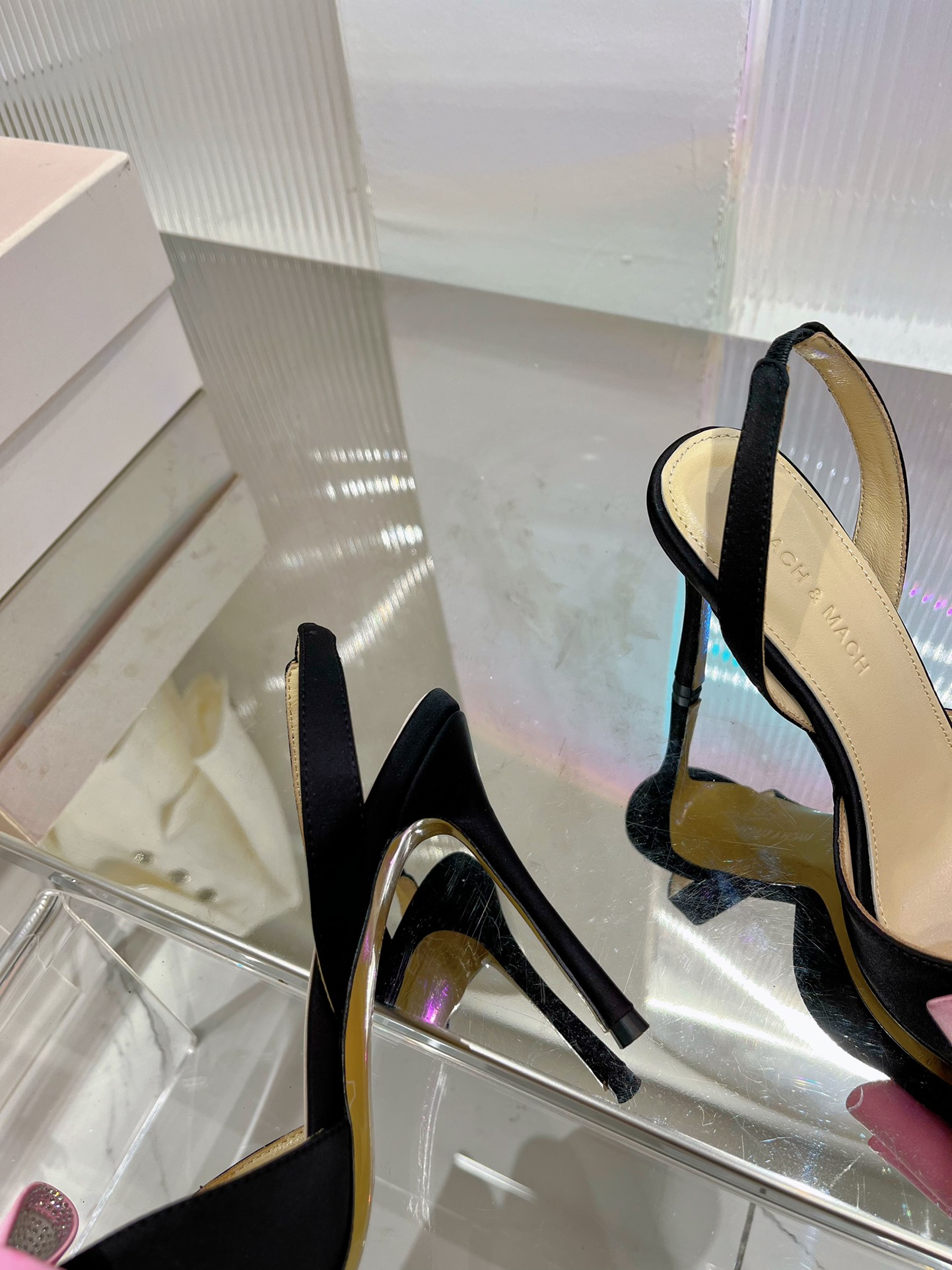 Supreme Mach Mach Le Cadeau Satin Replica Slingbacks - Image 7