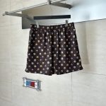 Finest Louis Vuitton Monogram Printed Silk Replica Shorts
