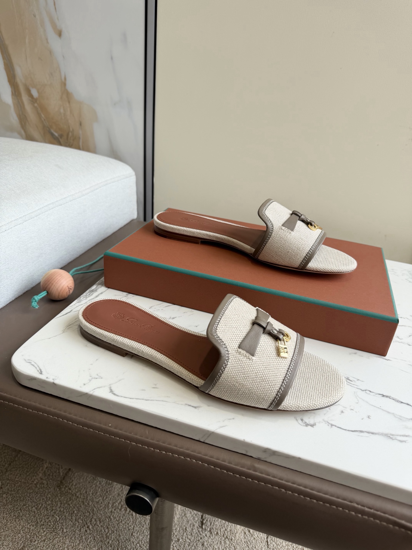 Deluxe Loro Piana Summer Charms Replica Sandal - Image 2