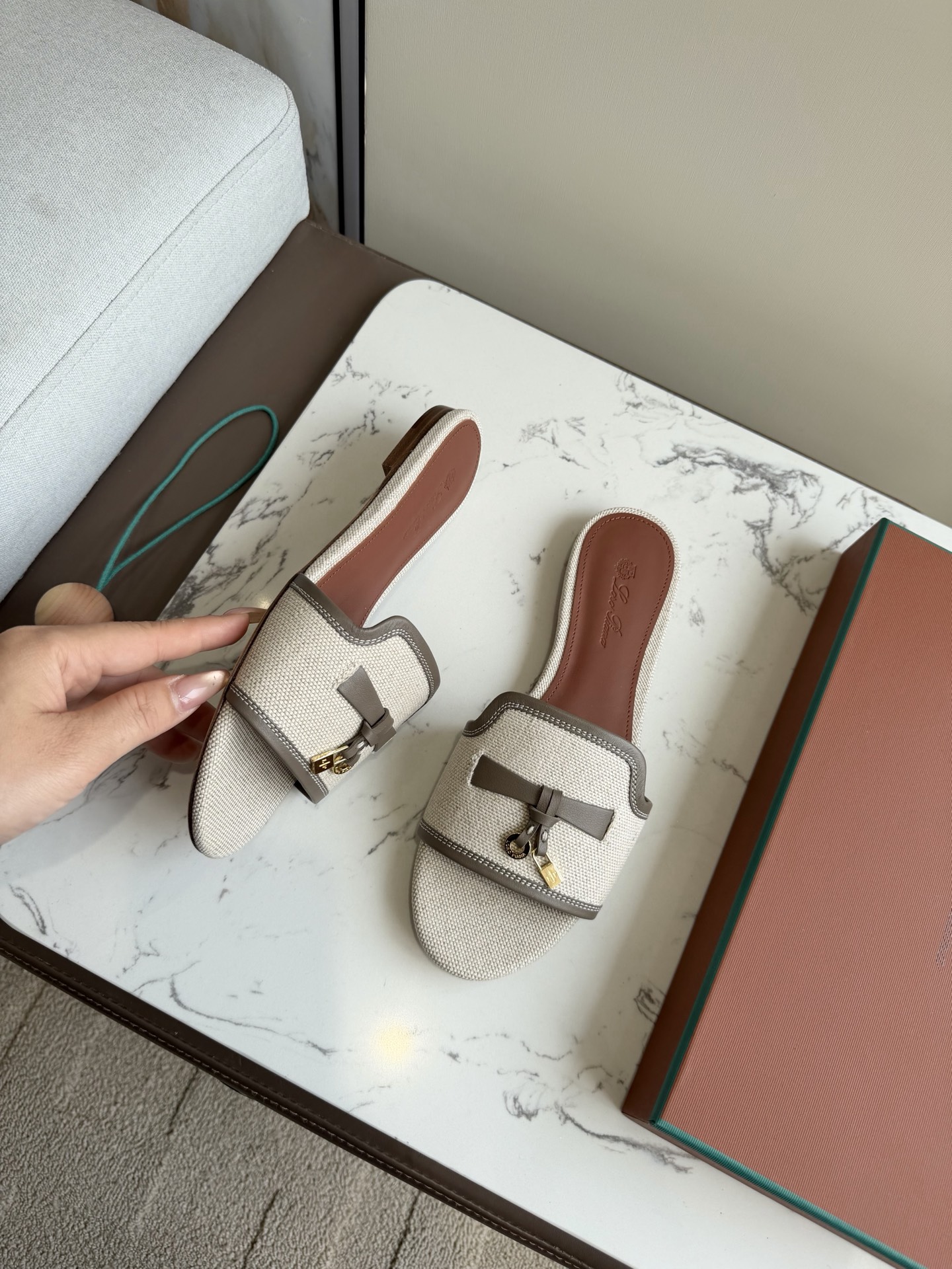 Deluxe Loro Piana Summer Charms Replica Sandal - Image 6