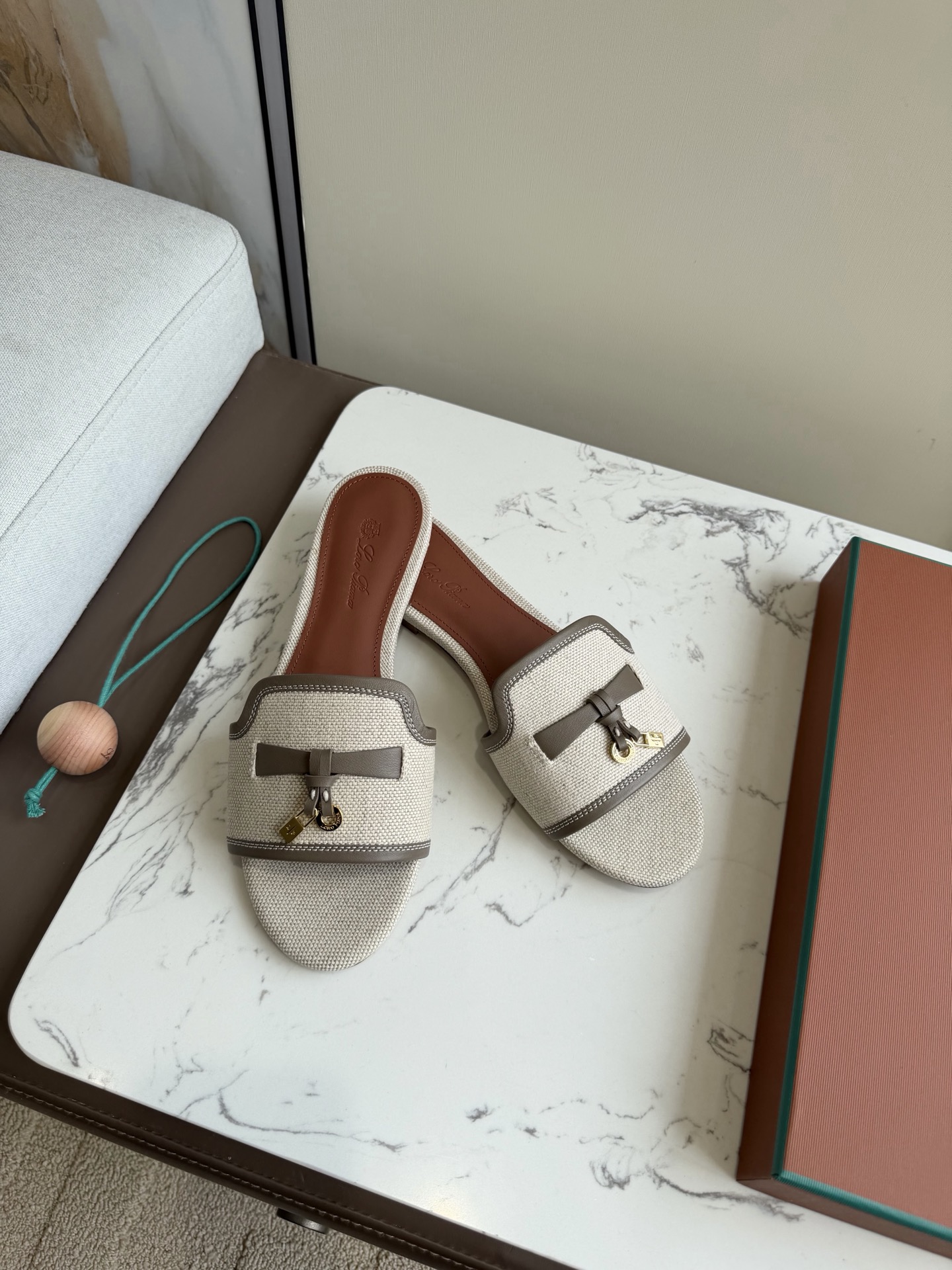 Deluxe Loro Piana Summer Charms Replica Sandal - Image 4